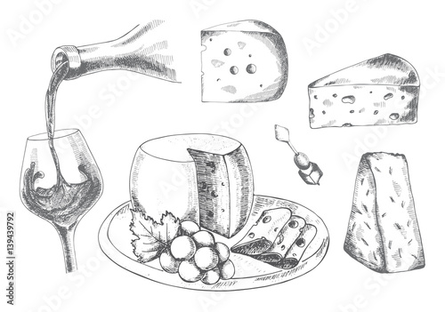 Wine and cheese