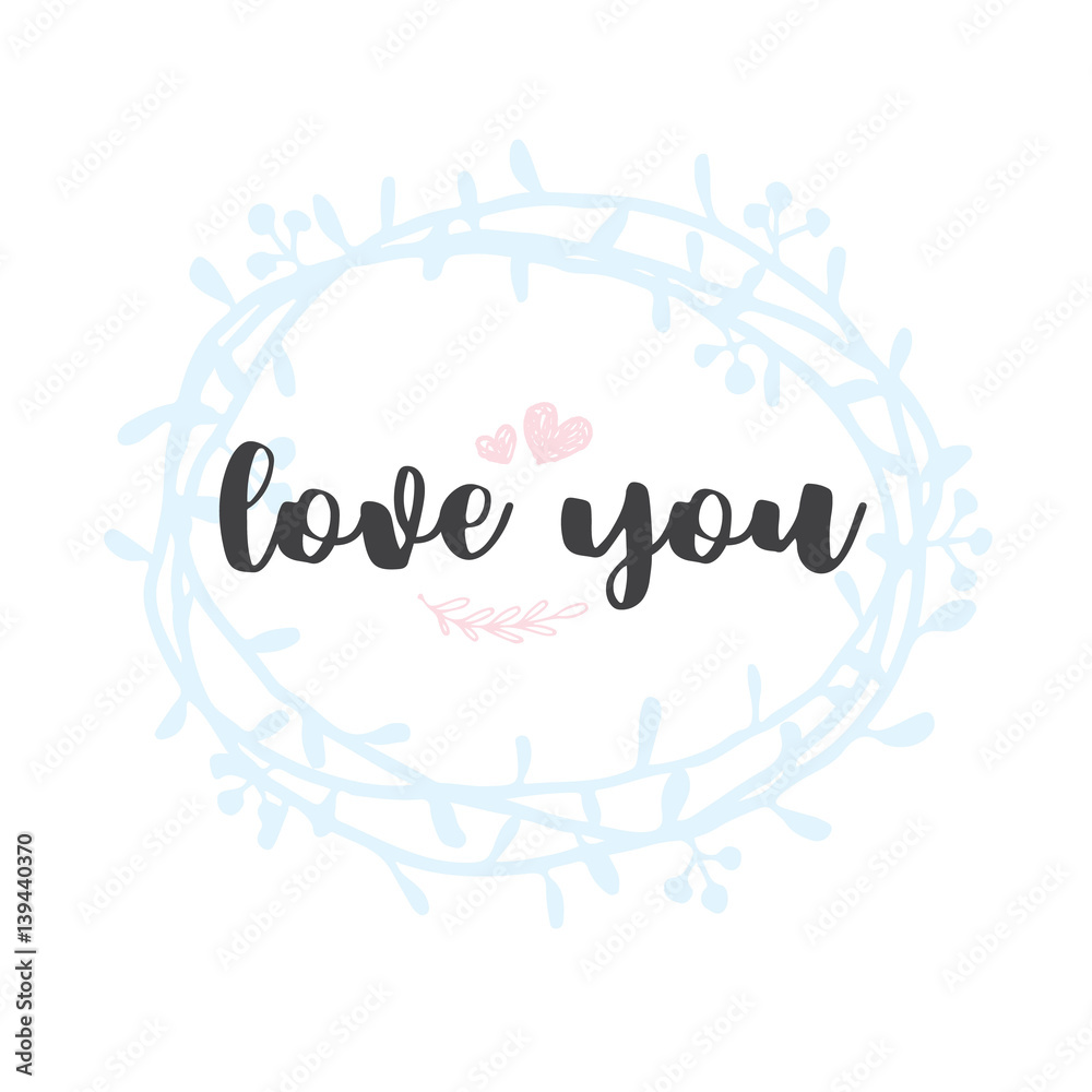 Calligraphy postcard or poster graphic design typography element. Hand written vector style, Love romantic lettering set.