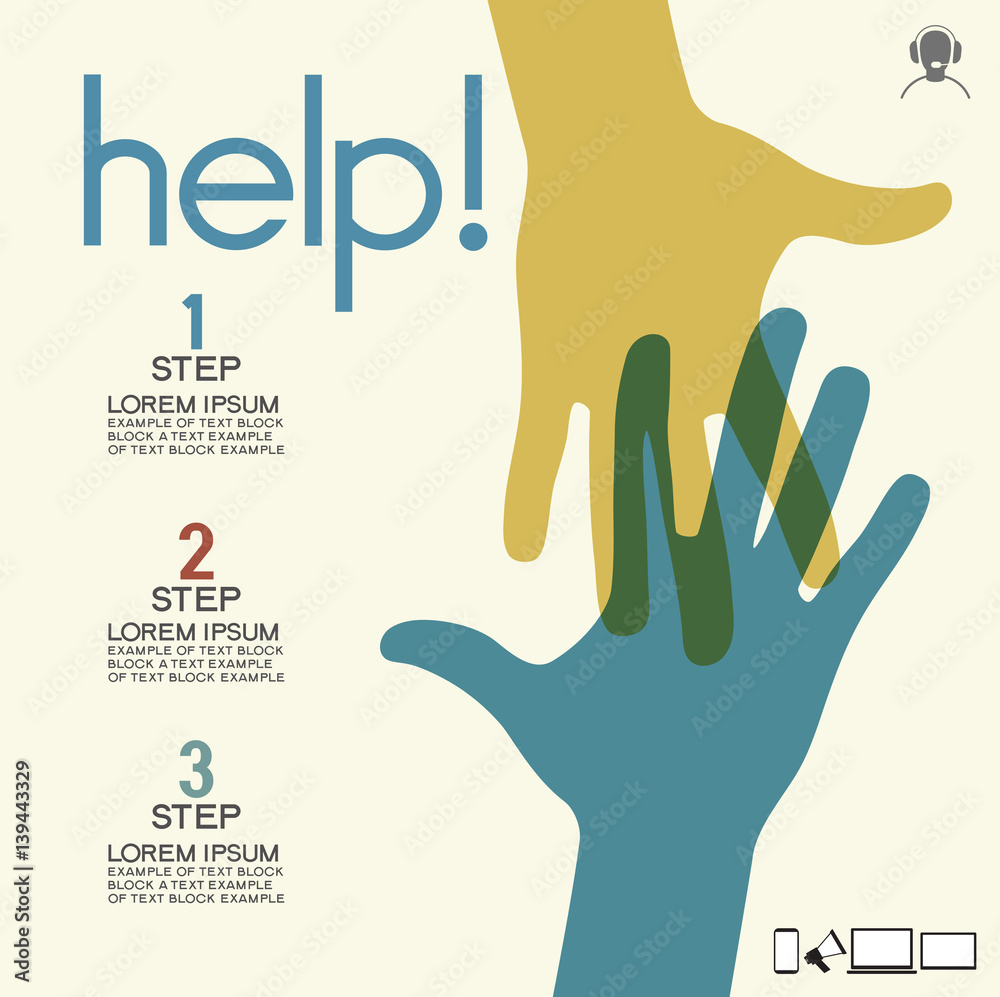 Template help background. Helpful icon. Service concept us support help desk. Infographics design web elements. 
