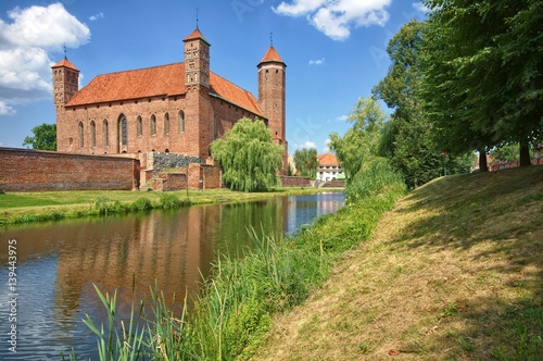 Medieval Gothic castle of the Prince-Bishop of Warmia in Lidzbark Warminski, Poland