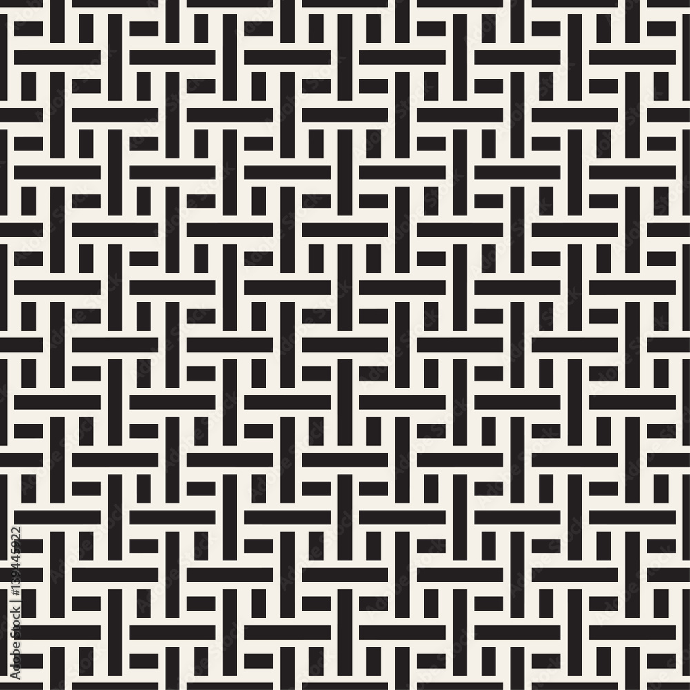 Maze Tangled Lines Contemporary Graphic. Vector Seamless Black and White Pattern. Maze Tangled Lines Contemporary Graphic. Vector Seamless Black and White Pattern.