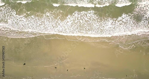 Aerial view of  Moeraki Boulders in New Zealand