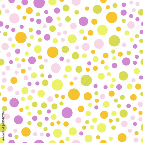seamless pattern with colored circles