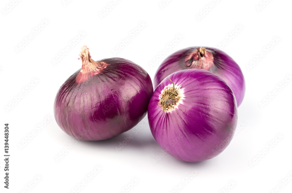 Red sliced onion. Red sliced onion.