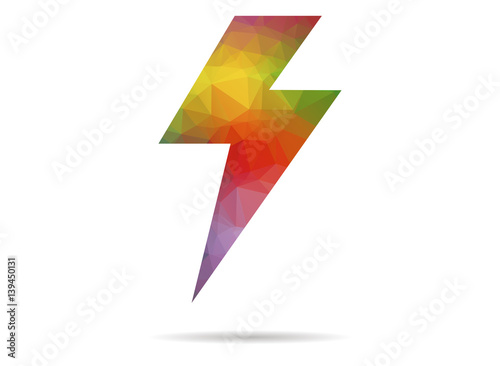 low poly lightning