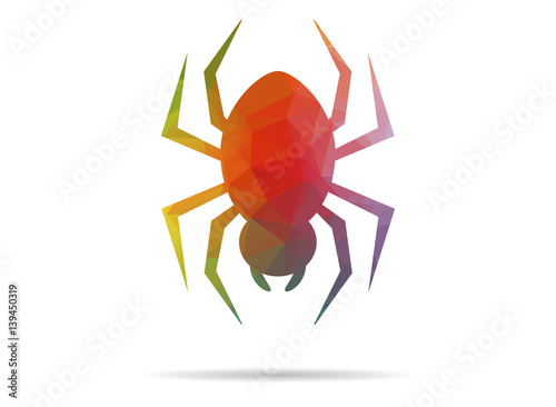 low poly spider