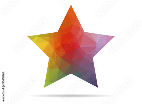 low poly star