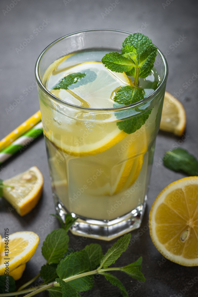 Lemonade Traditional Summer drink. Lemonade Traditional Summer drink.