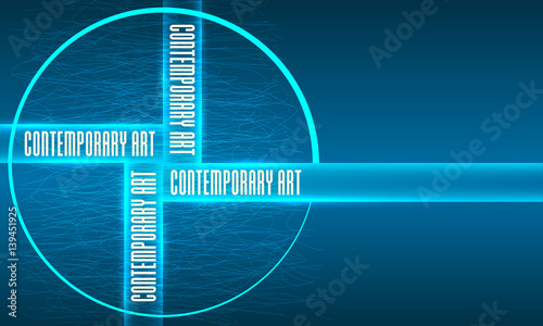 Vector abstract background with theme of contemporary art