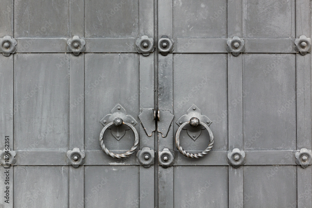 Old metal doors