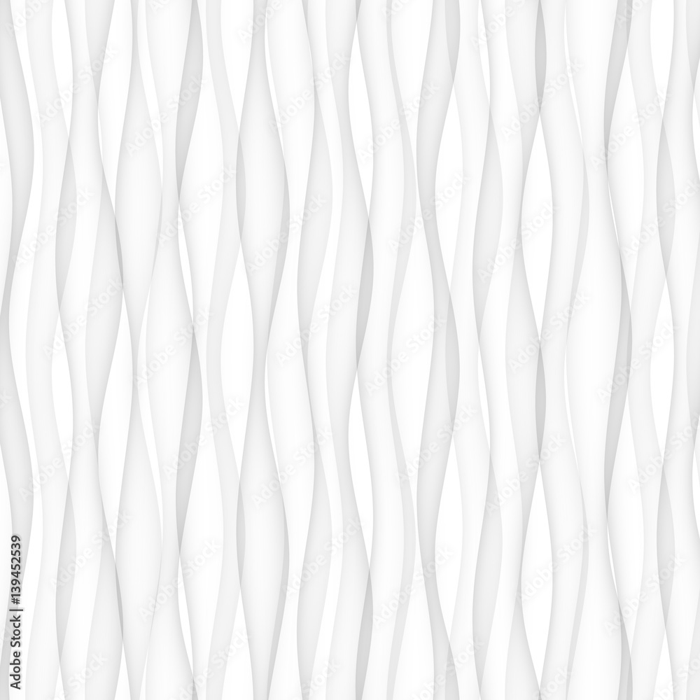Fototapeta premium abstract pattern seamless. white texture. wave wavy modern geometric background