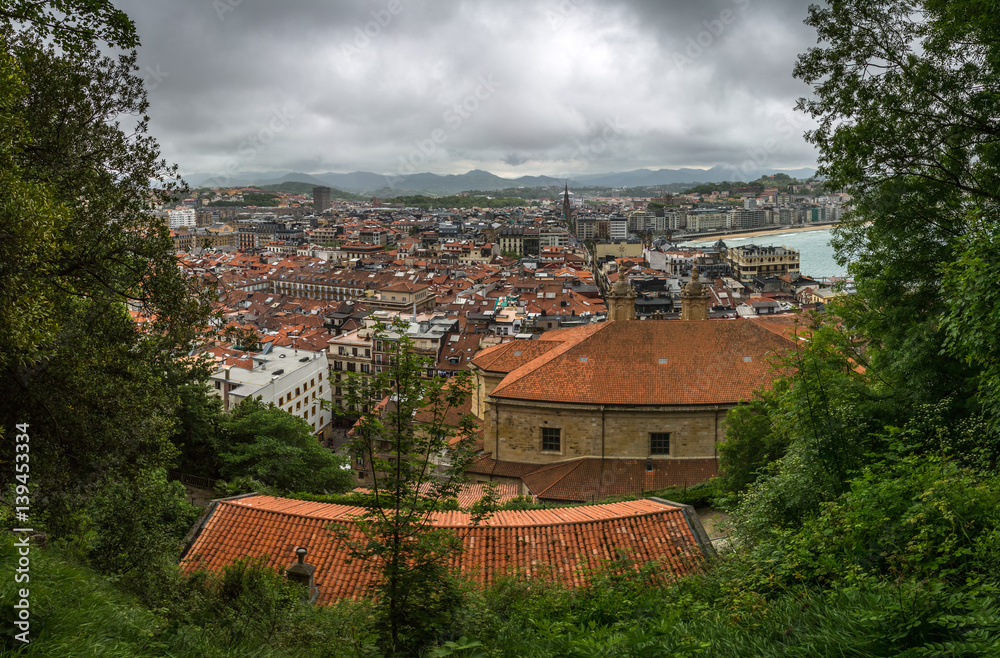 Panoramic View of San Sebastian, Spain