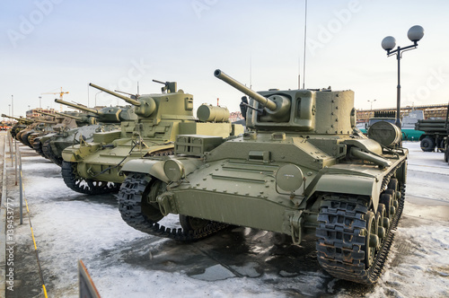 Fototapeta kuchenna боевой танк времен второй мировой войны, Екатеринбург, Россия,