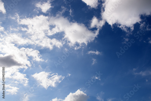 Blue sky with cloud