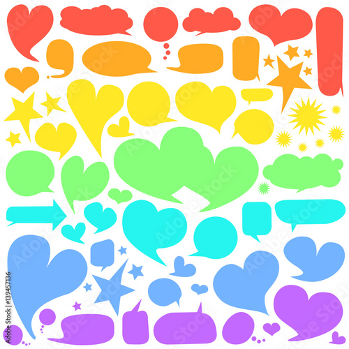 Set of  speech bubbles 