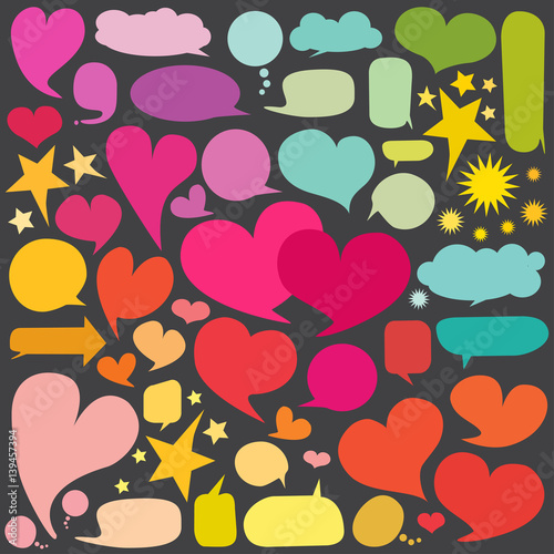 Set of  speech bubbles 