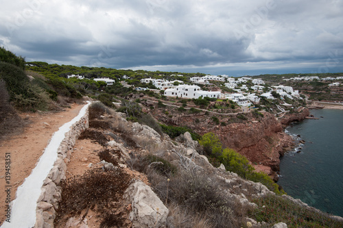 white village in menorca photo