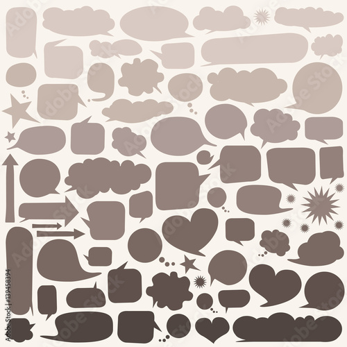 Set of  speech bubbles 