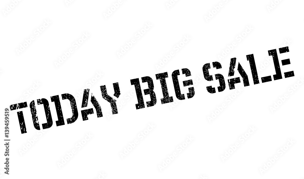 Today Big Sale rubber stamp. Grunge design with dust scratches. Effects can be easily removed for a clean, crisp look. Color is easily changed. Today Big Sale rubber stamp. Grunge design with dust scratches. Effects can be easily removed for a clean, crisp look. Color is easily changed.