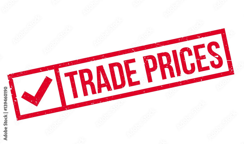 Trade Prices rubber stamp. Grunge design with dust scratches. Effects can be easily removed for a clean, crisp look. Color is easily changed. Trade Prices rubber stamp. Grunge design with dust scratches. Effects can be easily removed for a clean, crisp look. Color is easily changed.