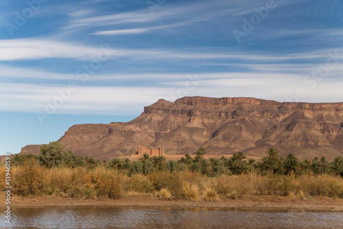 Scenic moroccan landscape in Africa 