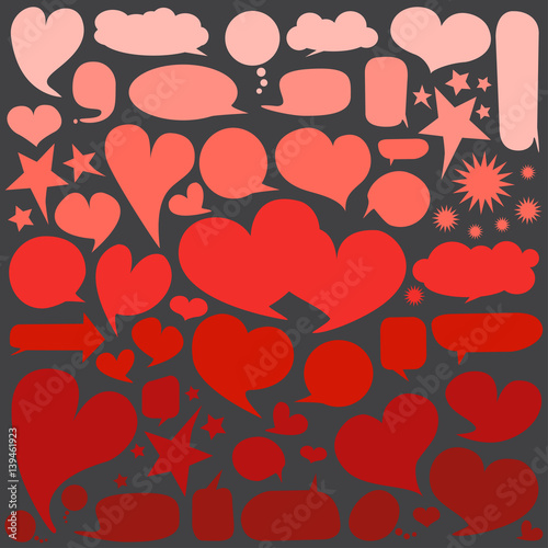 Set of  speech bubbles 
