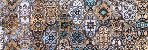 mosaic, ceramic tile, abstract pattern