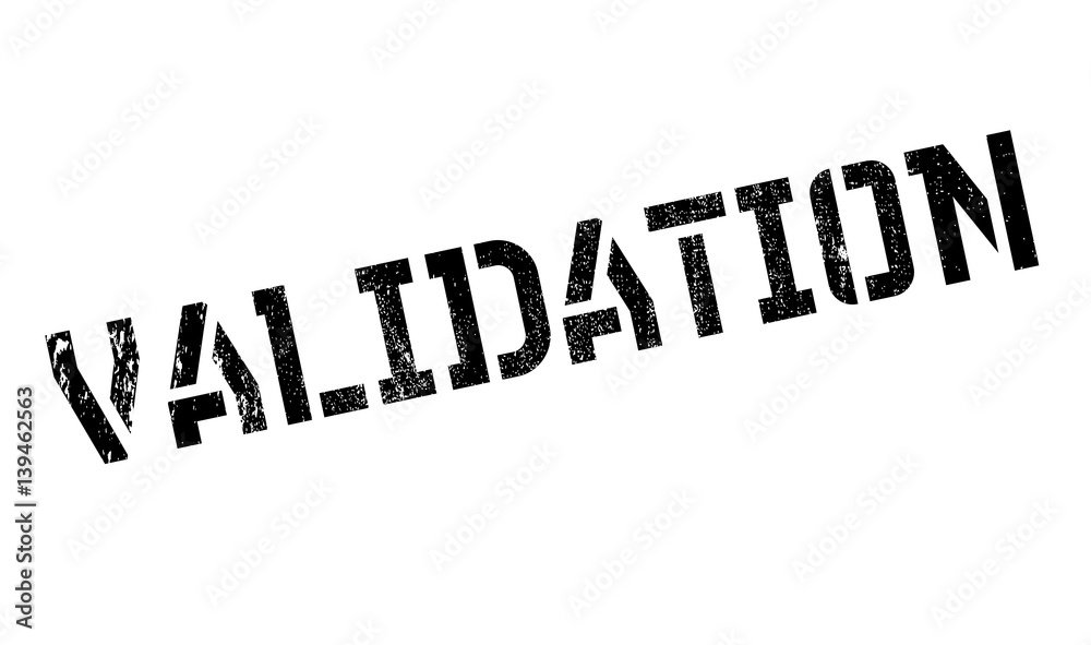 Validation rubber stamp. Grunge design with dust scratches. Effects can be easily removed for a clean, crisp look. Color is easily changed. Validation rubber stamp. Grunge design with dust scratches. Effects can be easily removed for a clean, crisp look. Color is easily changed.