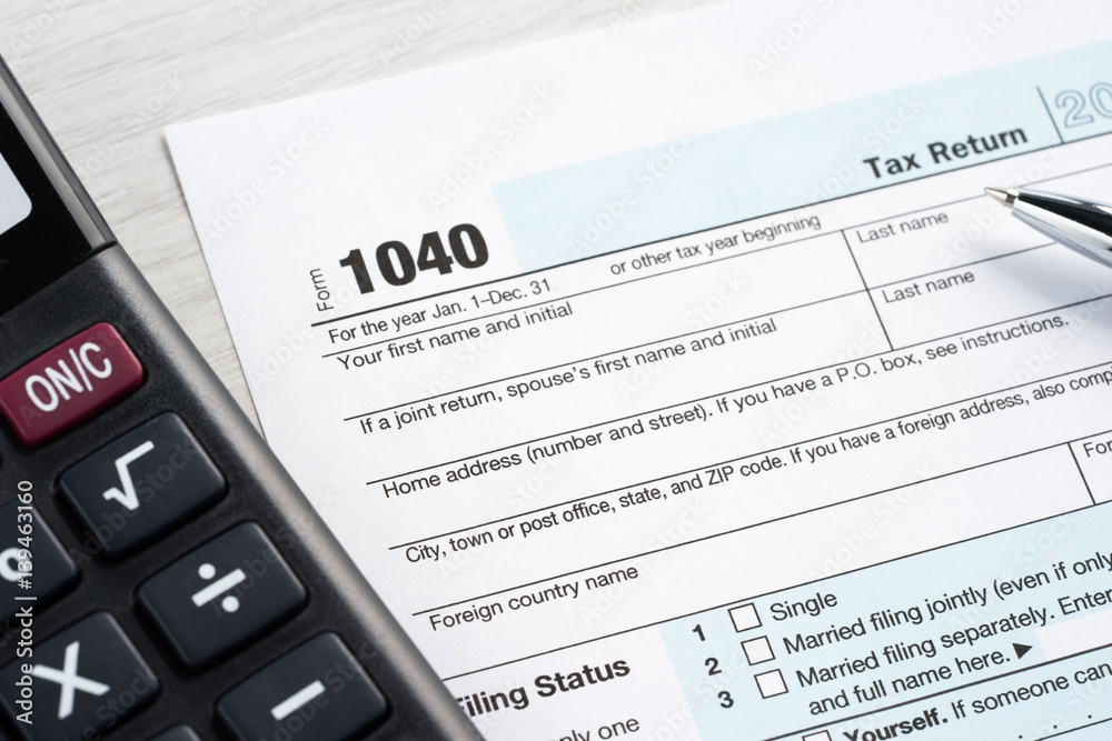 Tax return blank Tax return blank