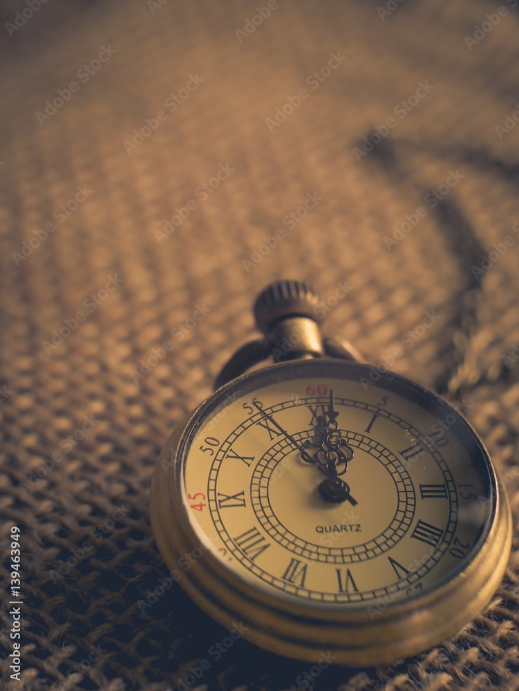 Vintage tone antique pocket watch on wooden background wallpaper in old and  retro style with copy space Stock Photo | Adobe Stock