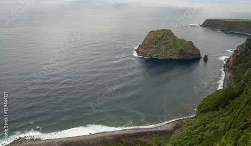 Beautiful and scenic landscape of Azores islands in Portugal photo