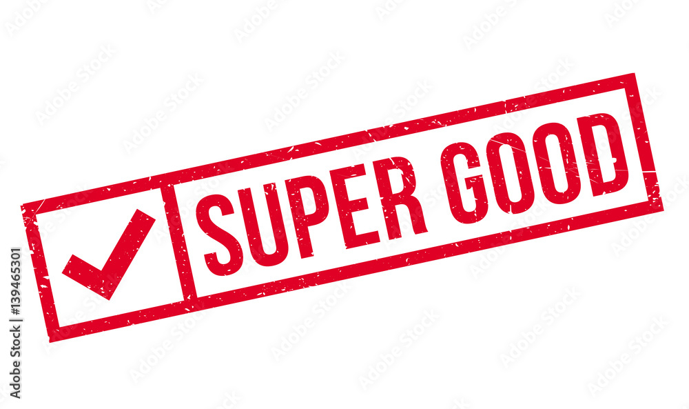 Super Good rubber stamp. Grunge design with dust scratches. Effects can be easily removed for a clean, crisp look. Color is easily changed. Super Good rubber stamp. Grunge design with dust scratches. Effects can be easily removed for a clean, crisp look. Color is easily changed.