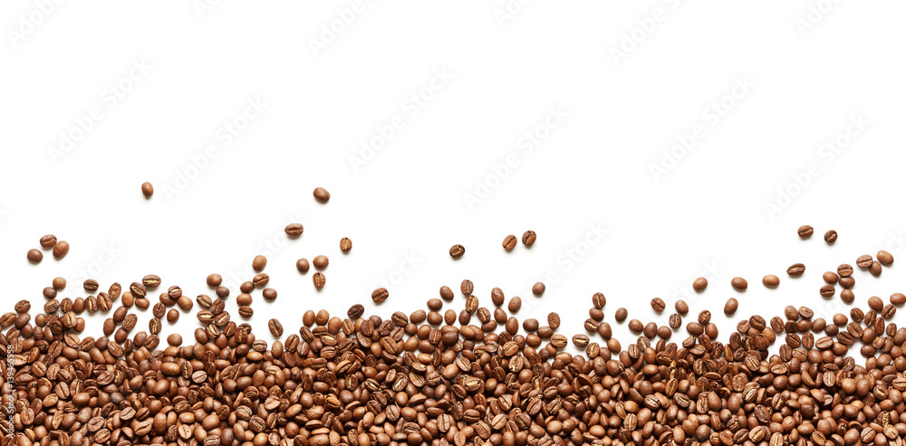 Frame of coffee beans Frame of coffee beans