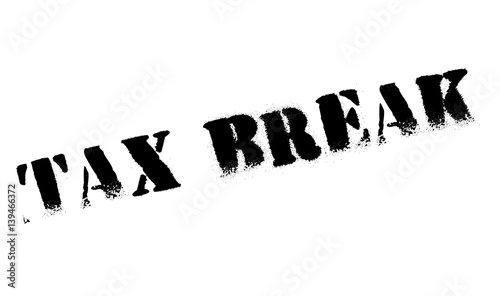 Tax Break rubber stamp. Grunge design with dust scratches. Effects can be easily removed for a clean, crisp look. Color is easily changed.