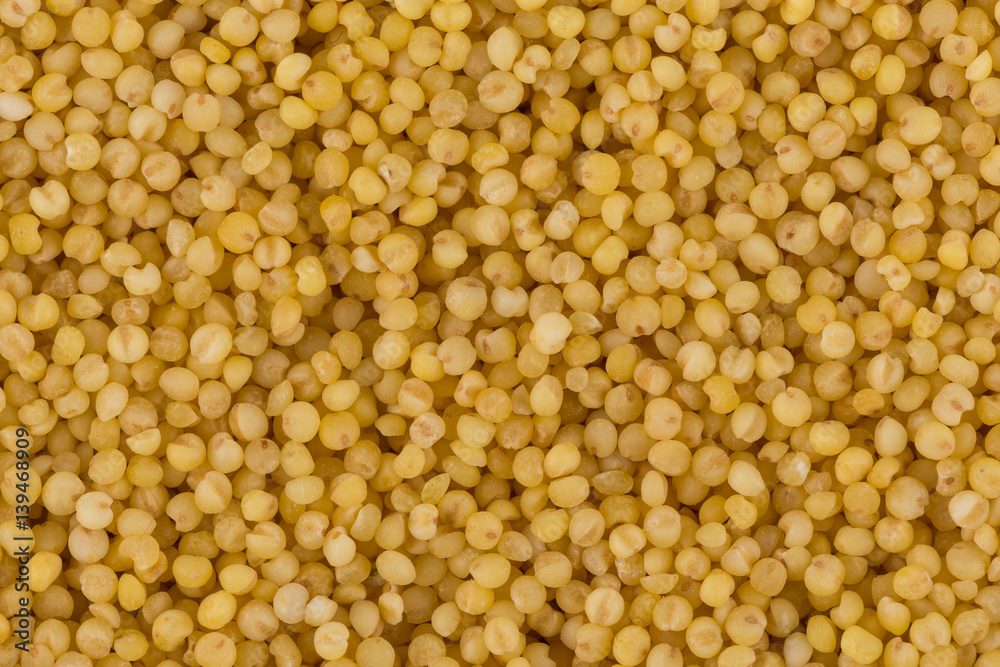Dry millet closeup