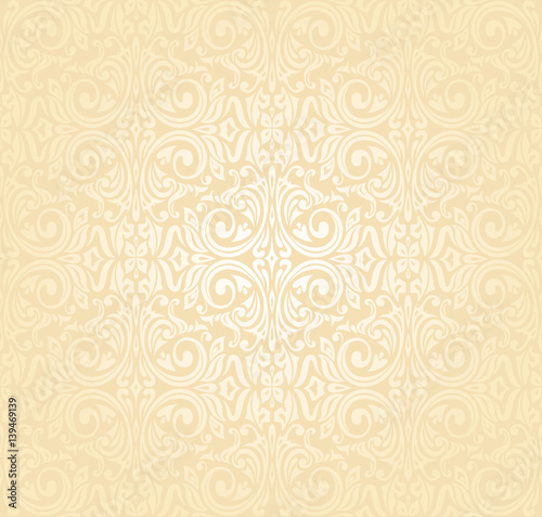 Floral wedding pale peach invitation background design