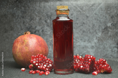 pomegranate juice fresf fruits bio diet  photo