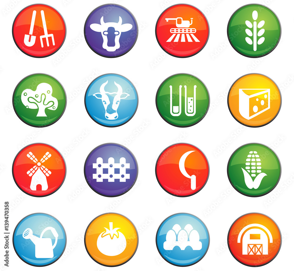 agriculture icon set agriculture icon set