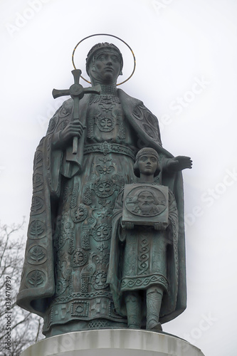 Russia,Pskov,Monument to the Grand Duchess Olga photo