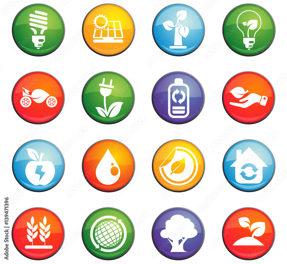 alternative energy icon set alternative energy icon set