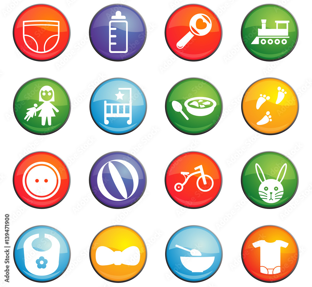 baby icon set baby icon set
