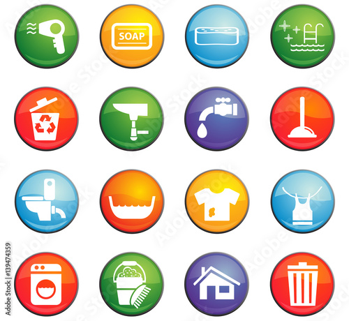 cleaning icon set