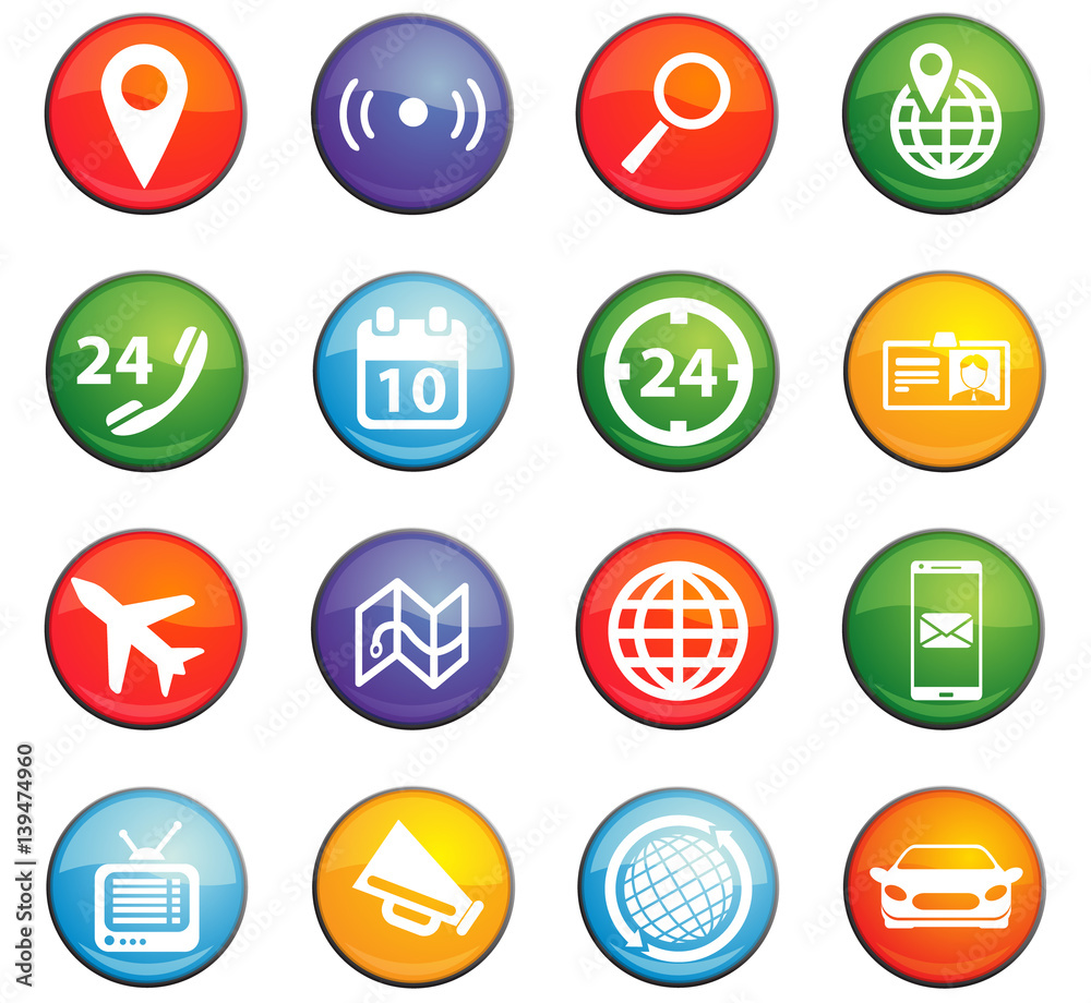 communication icon set