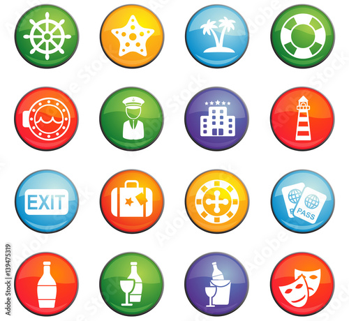 cruise icon set