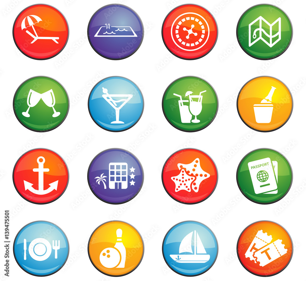 cruise icon set