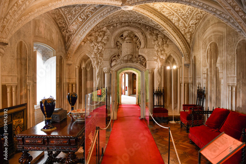 Interior of Pena National Palace, Sintra, Portugal photo