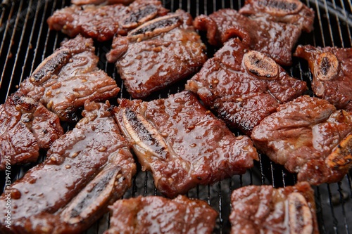 korean-style braised short rips. LA galbi.