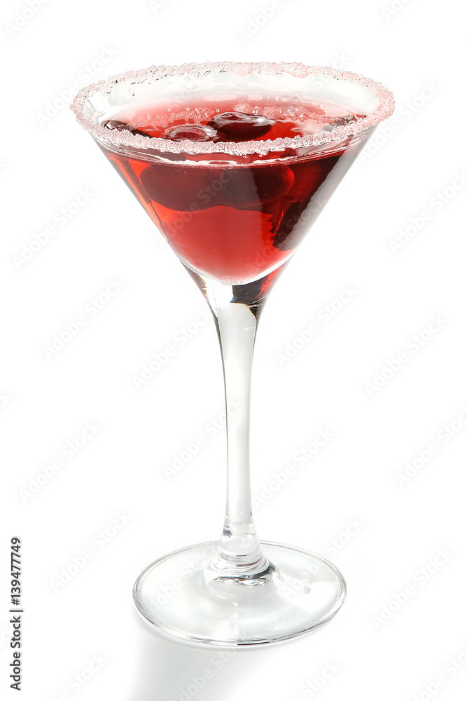 Alcoholic cocktails and soft drinks on a white background Alcoholic cocktails and soft drinks on a white background