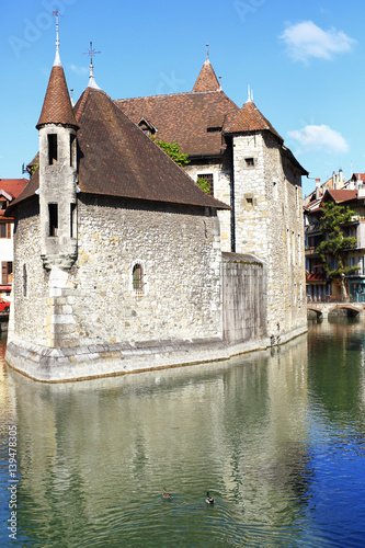 medieval building in the town of Annecy in France