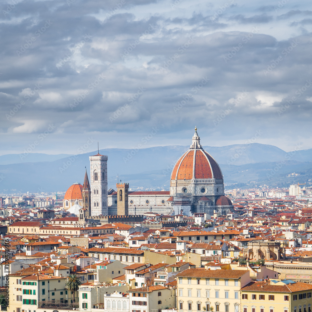 Florence, Italy, Tuscany. The view on the Cathedral Santa Maria del Fiore
